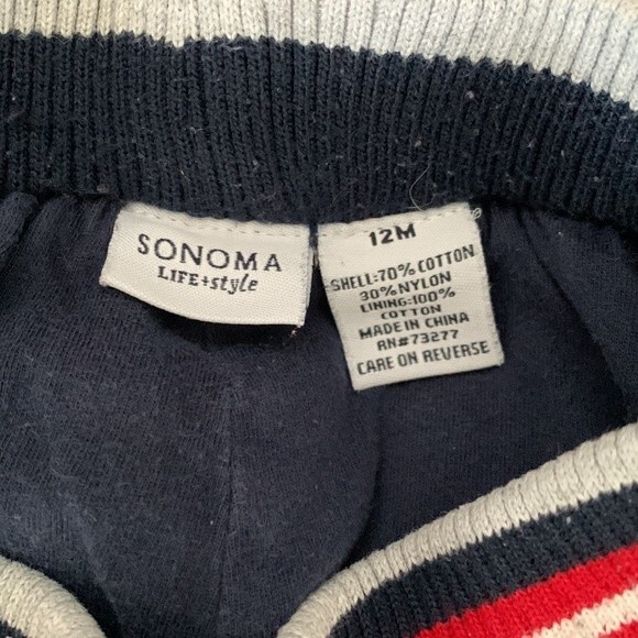 SONOMA/CAT&JACK FLANNEL-LINED PANTS size 12 months LOT OF 2 - Picture 4 of 9